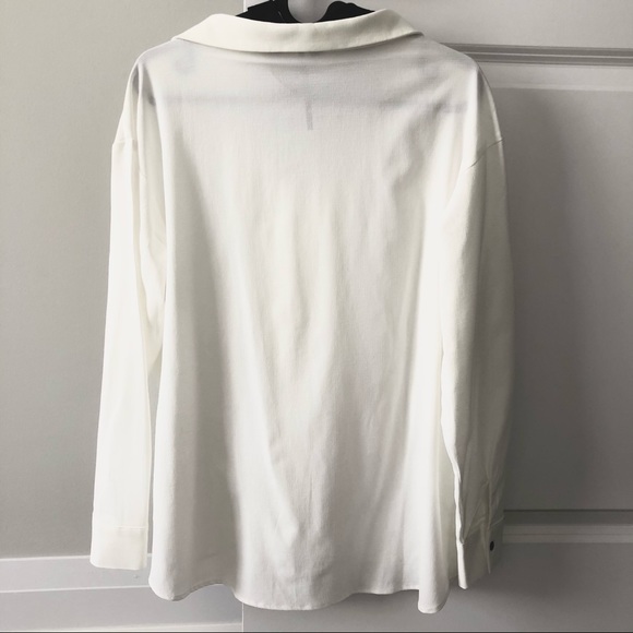 V-shape Choker Blouse Long Sleeve - Picture 6 of 6